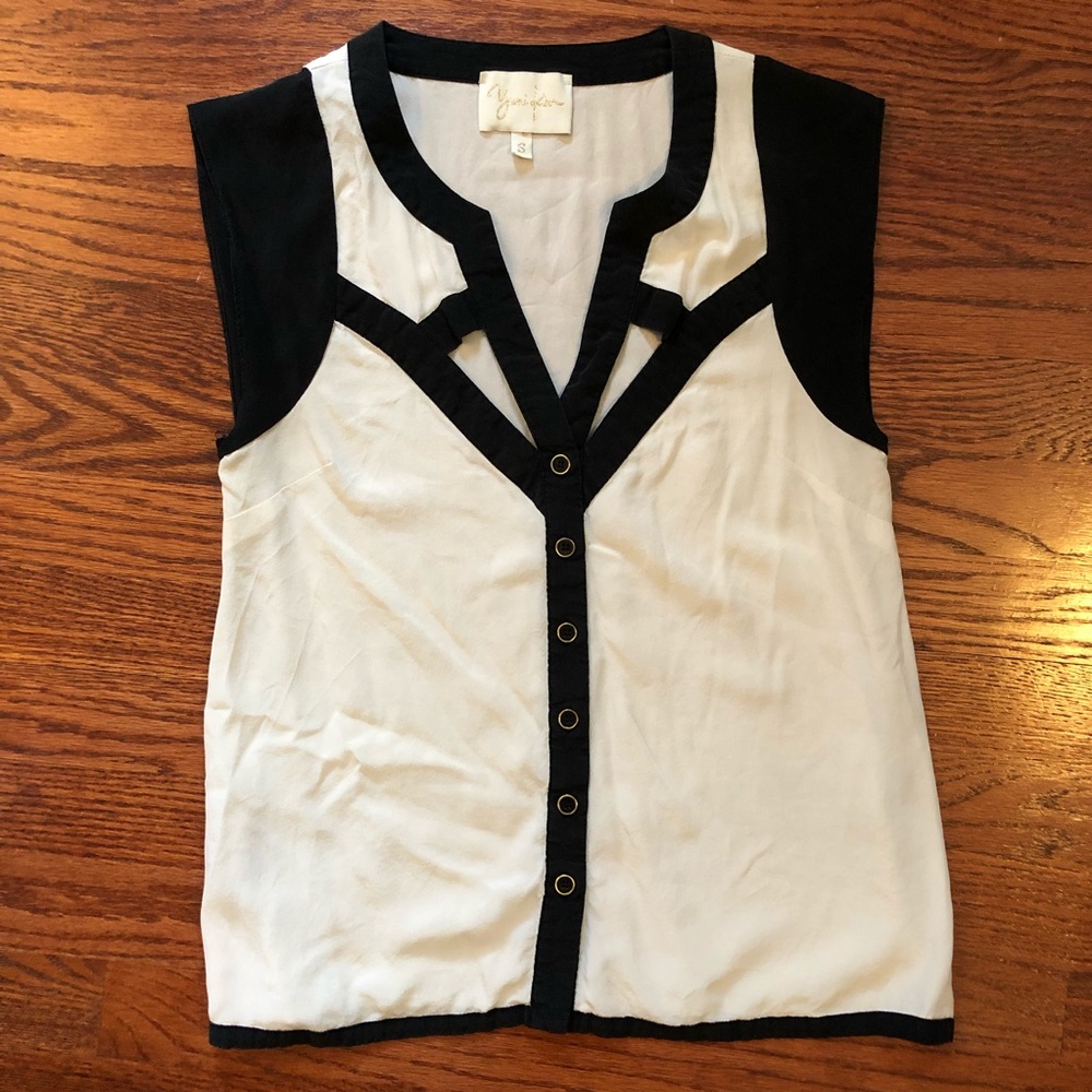 Yumi Kim Women’s White 100% Silk Top (Small)